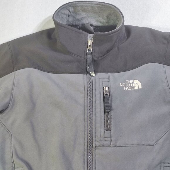 The North Face Apex Softshell Jacket boys youth size M grey - Picture 2 of 16